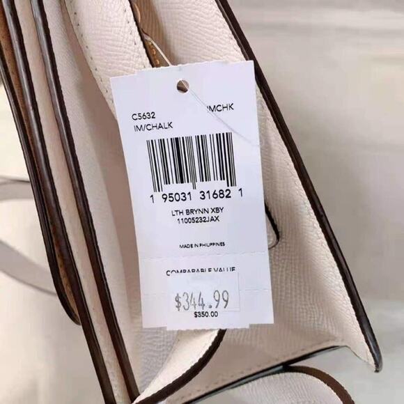 COACH C5632 BRYNN FLAP CROSSBODY GOLD/CHALK - Picture 7 of 7